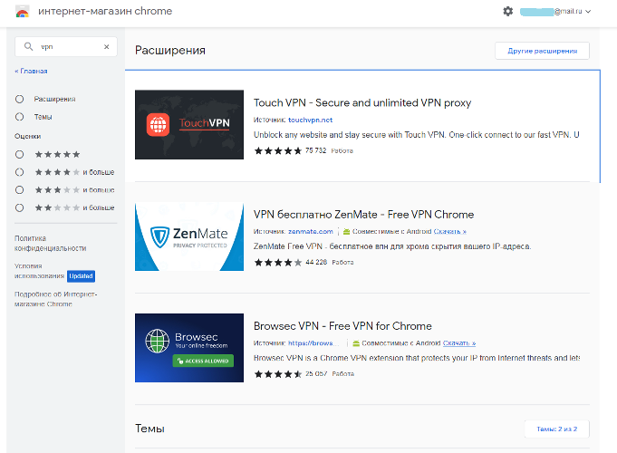 vpn для chrome