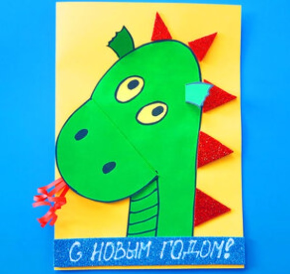 как нарисовать дракона на окне