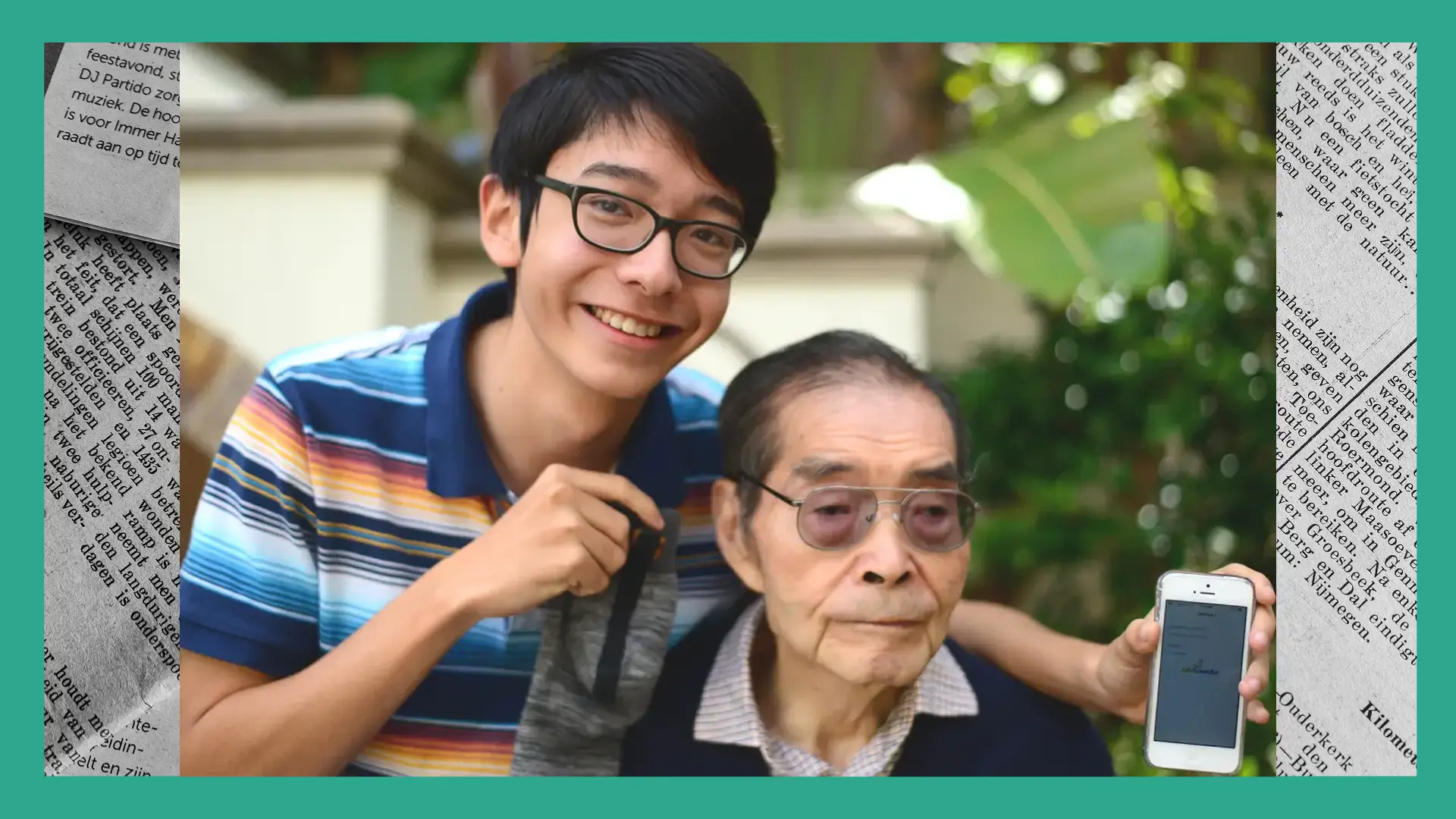 Изобретатель «умных» носков с дедушкой. Фото: New York Post