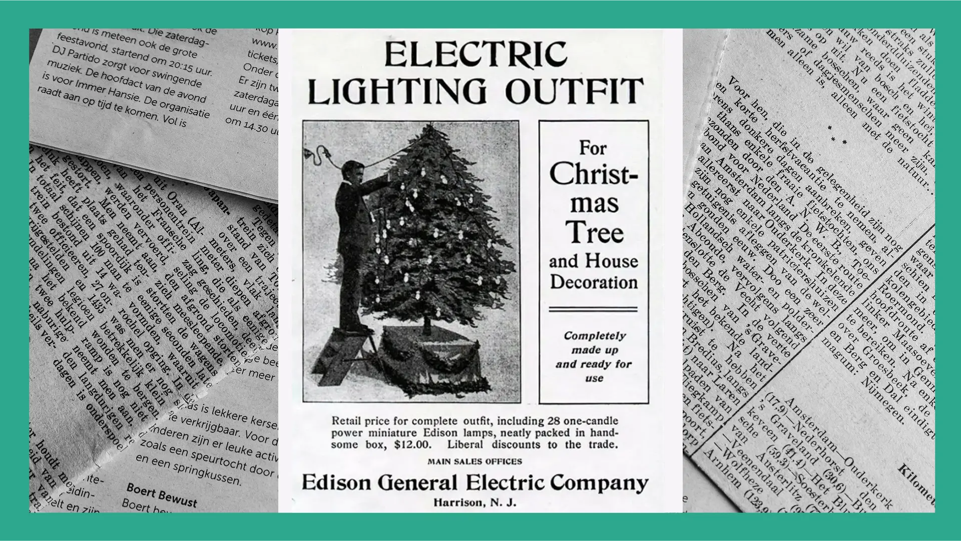 Рождественская гирлянда. Источник: Pinterest