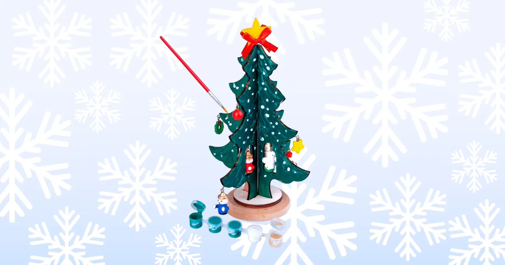 Ёлка-раскраска Новогодний набор для творчества: ёлка-раскраска. Источник: Бондибон.