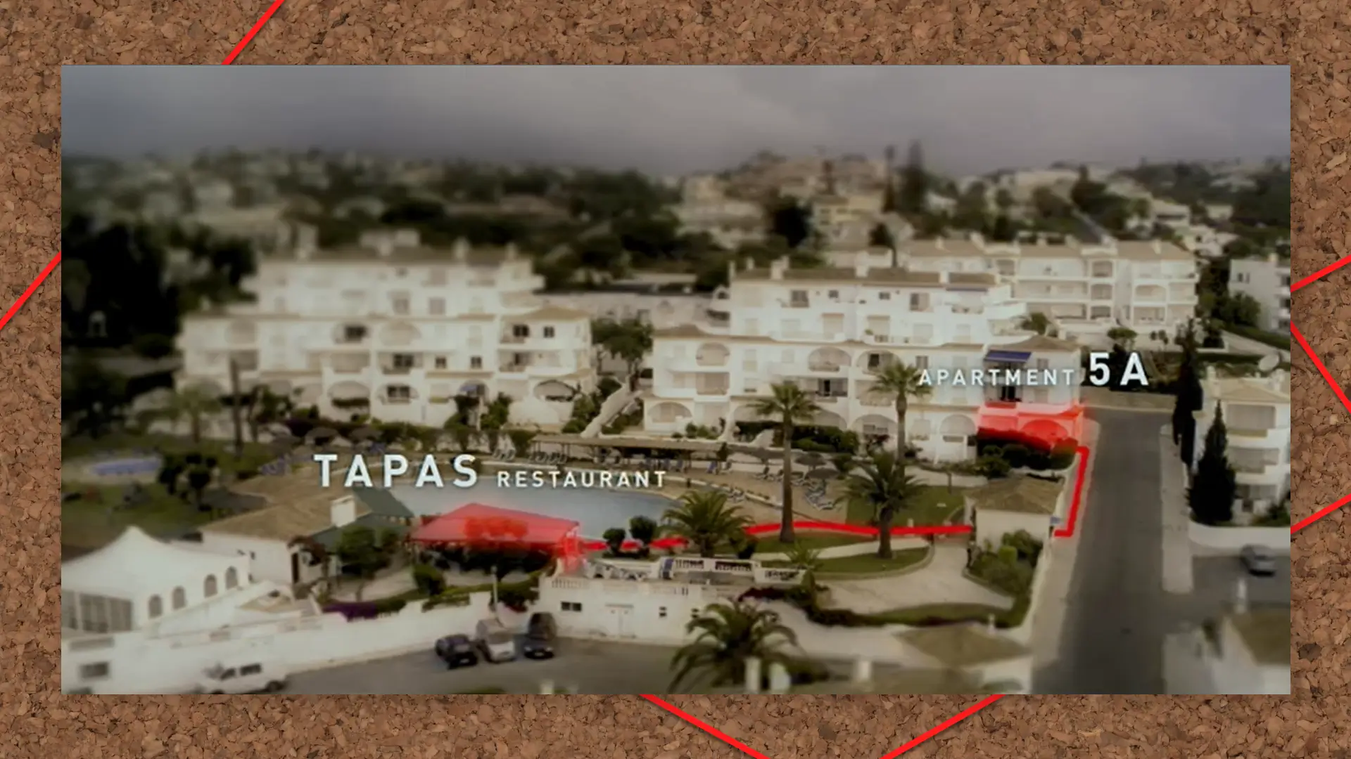 Исчезновение Мэдлин Макканн: путь от номера отеля до ресторана. Кадр из документального сериала 