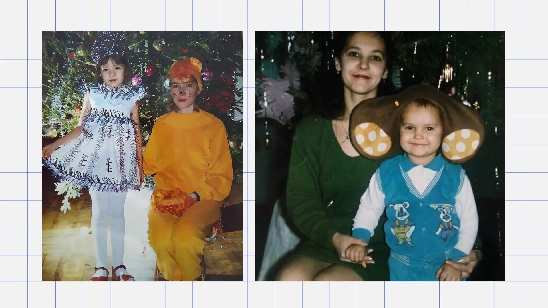 Костюмы на ёлку в 1990-е Ностальгия Новый год 1990-е — костюмы на утренник. Источник: trinixy.ru