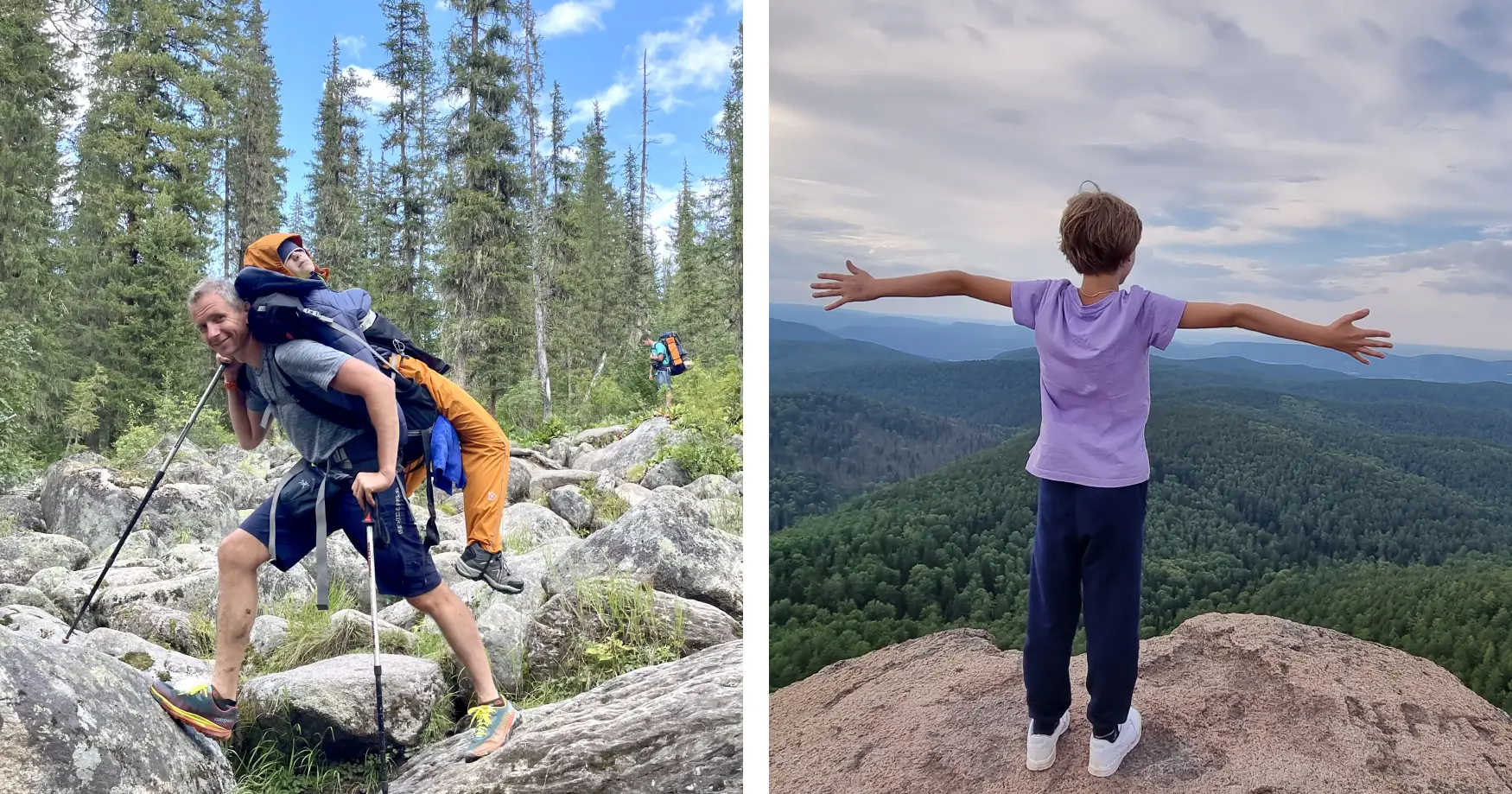 Дети в походе