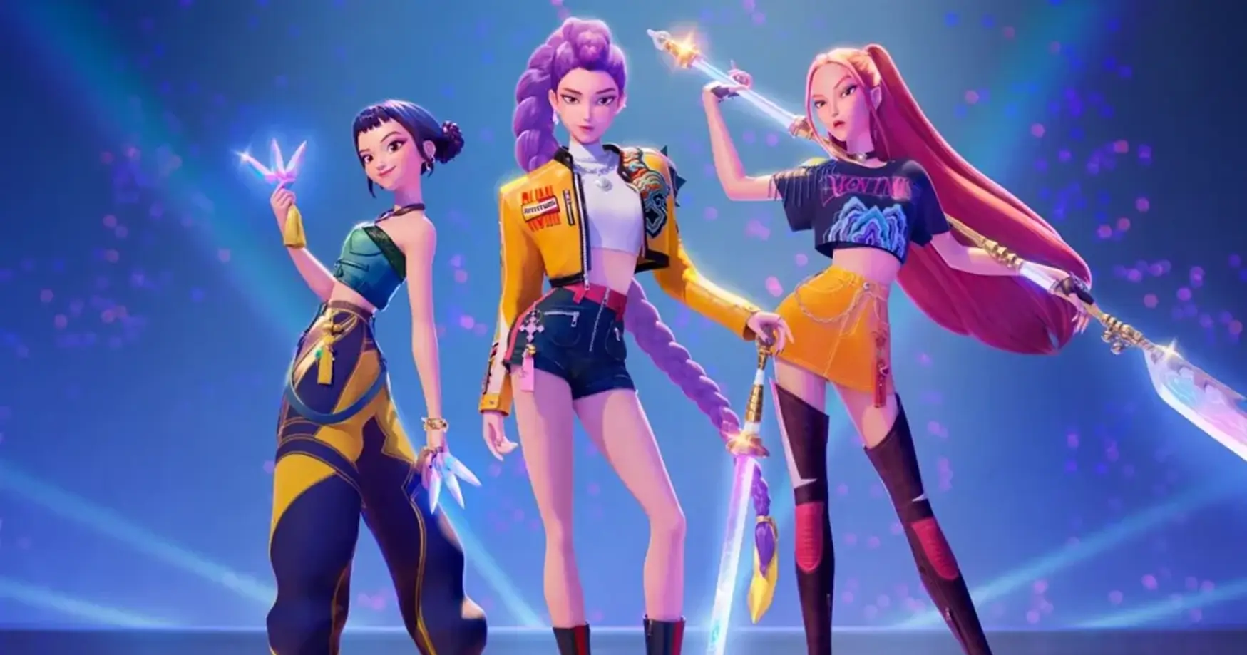 Героини KPop Demon Hunters кей поп охотницы