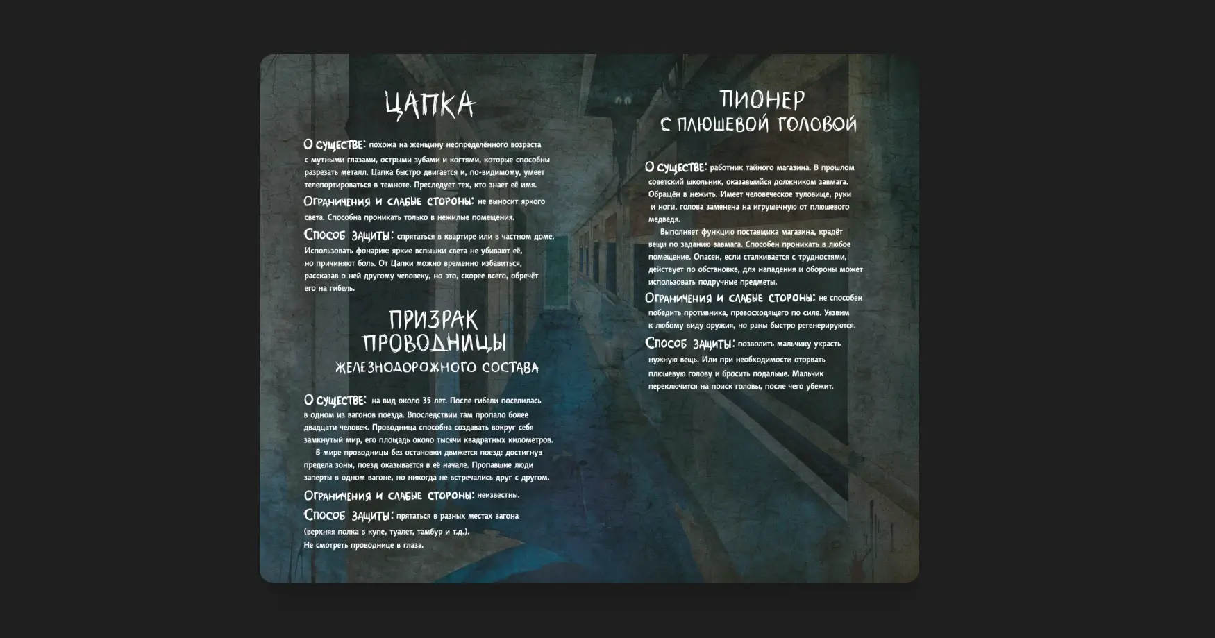 Описание персонажей книги Влада Райбера
